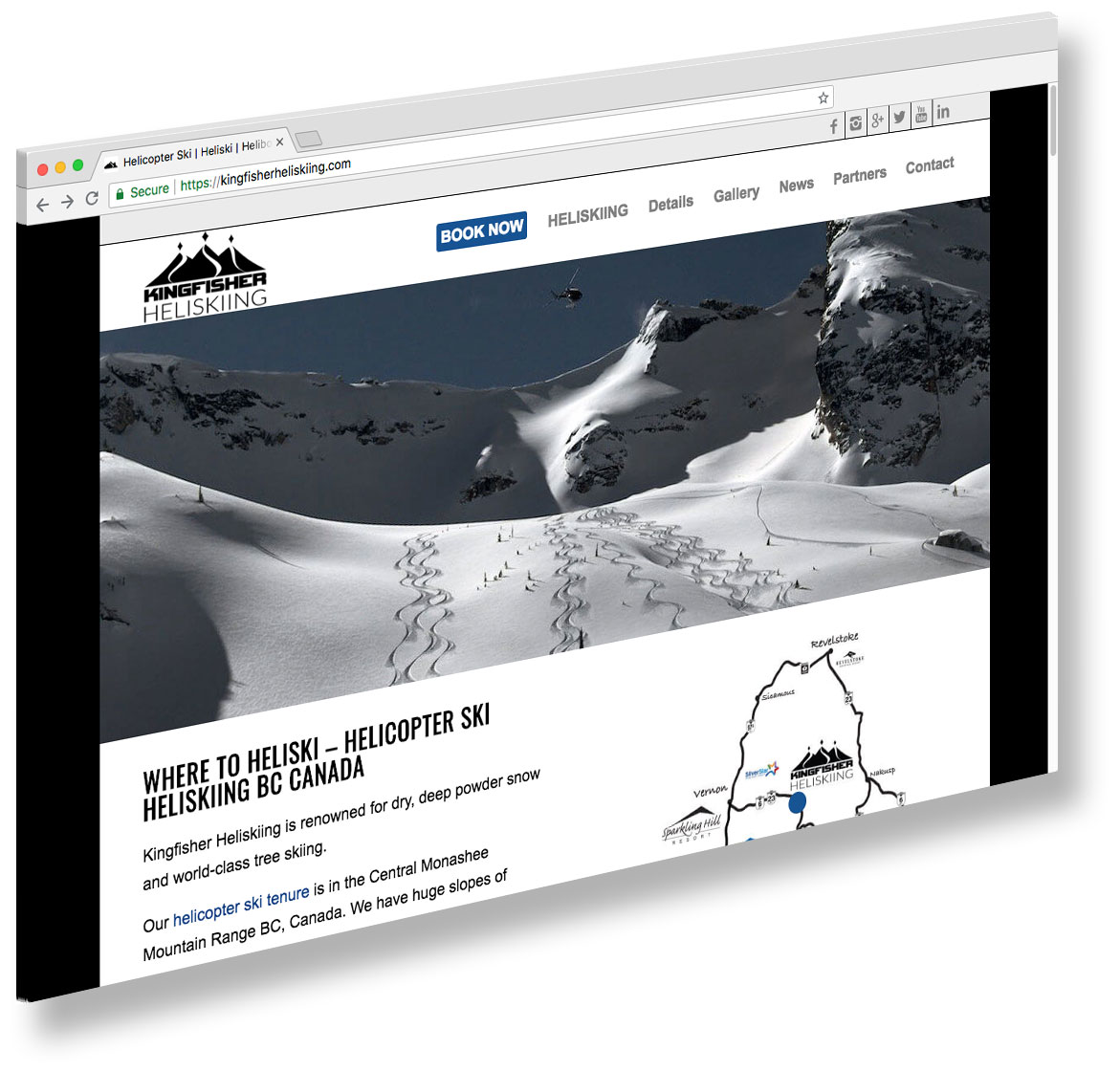 Kingfisher Heliskiing Website